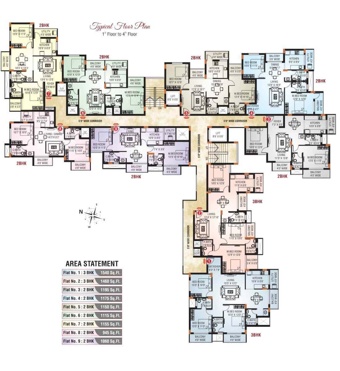 Inland Mayura shows a beautiful floor plan to potential buyers.