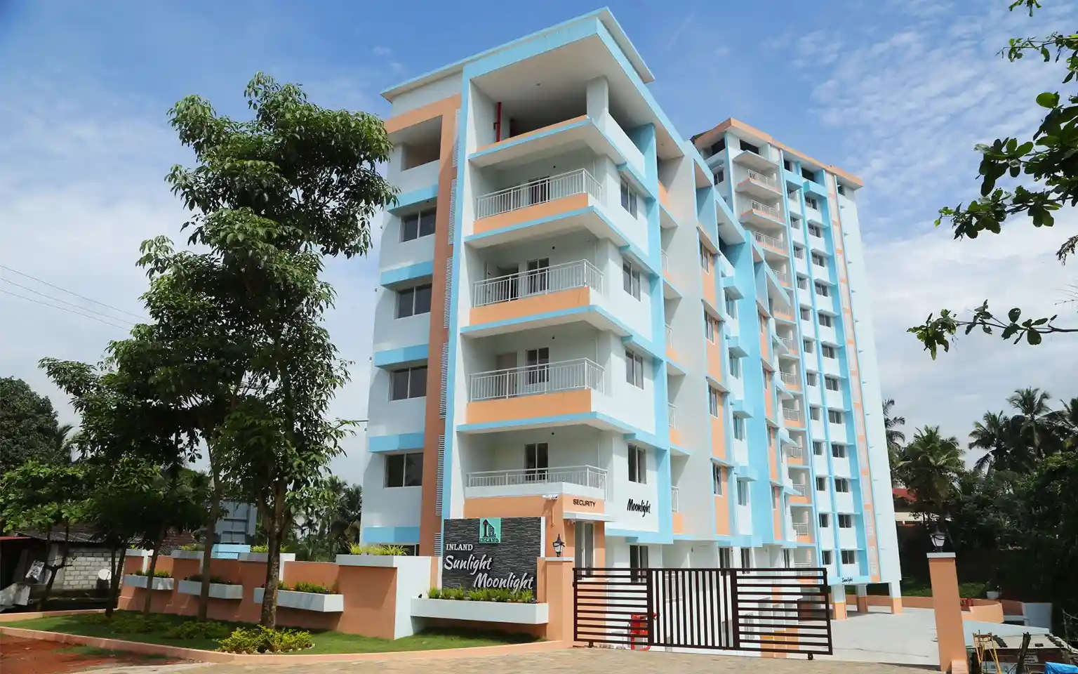 Inland Sunlight Moonlight: Residential Apartments situated on Kuloor Kavoor Road, Mangalore.