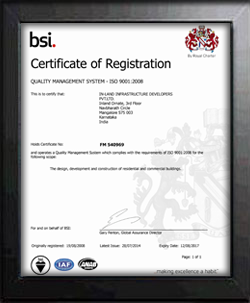 BSI certified Quality Management System number - ISO 9001:2015.