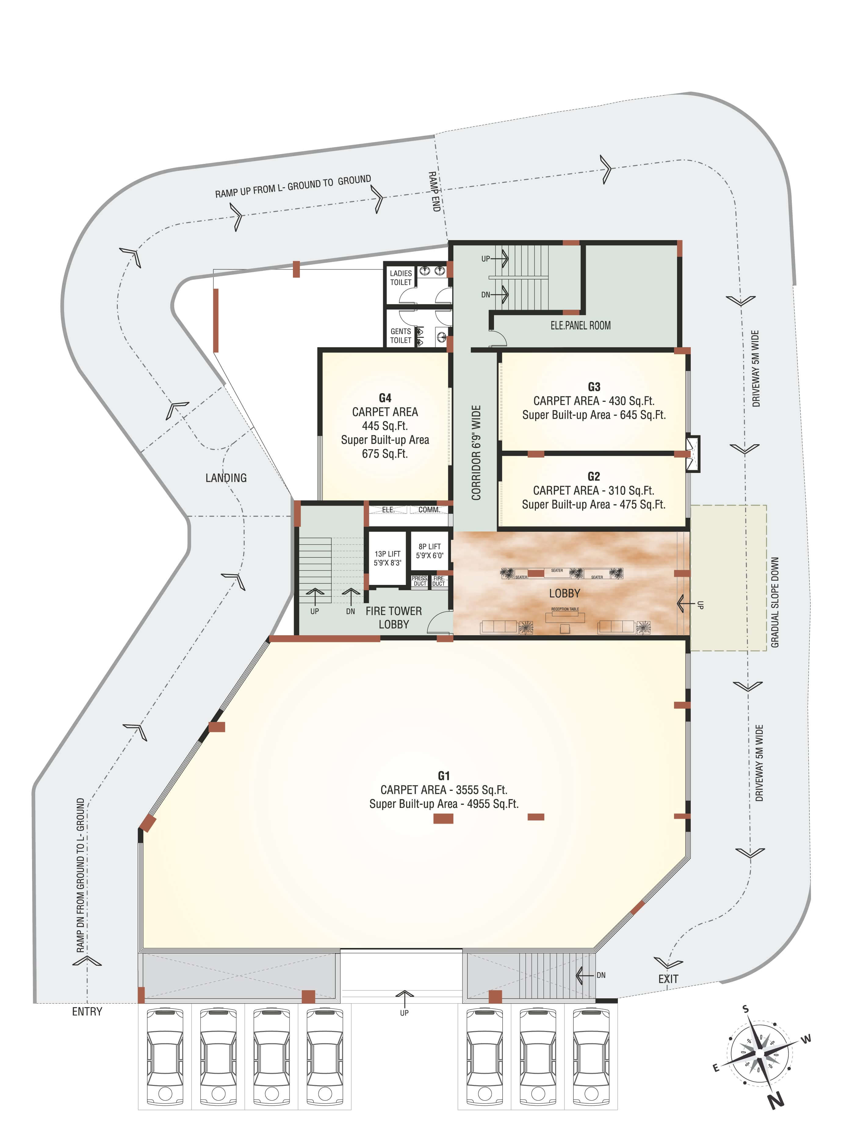 Inland Business Park Ground Floor Plan.