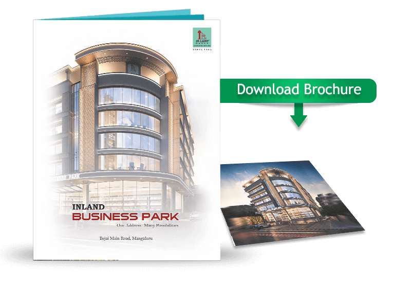 Inland Business Park brochure contains commercial spaces for sale in Bejai Main road.