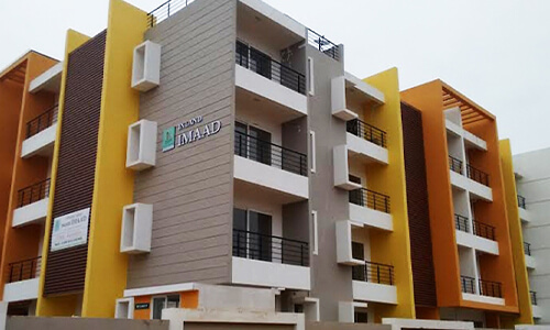 Inland Imaad is located at Hegdenagar, Thanisandra, Bangalore.