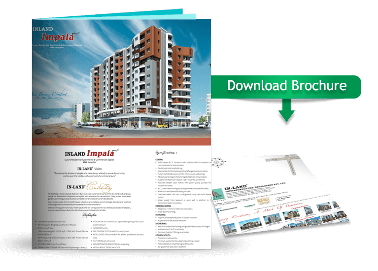 Inland Impala brochure holds the details of residental apartments for sale in Ullal.