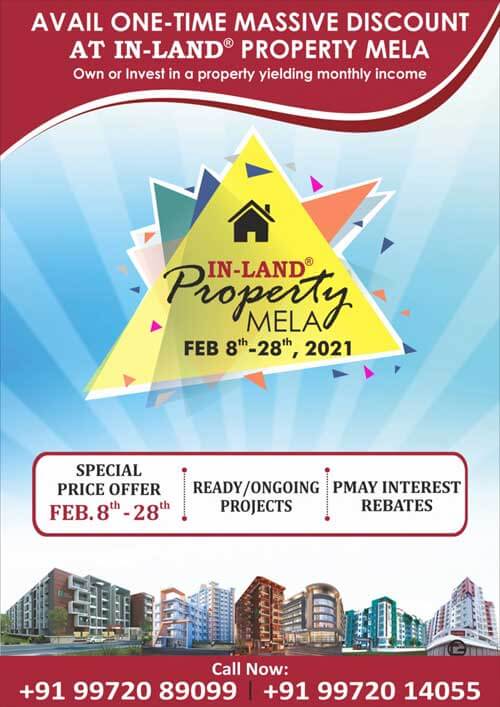 Poster of digital property mela 2021 was released to give massive savings for Inland Builders properties.