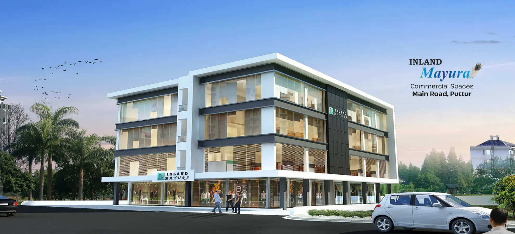 IN-LAND Mayura located in puttur is an upcoming residential complex and shopping mall.